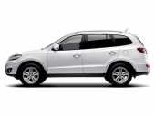 Сдам в аренду посуточно Автомобиль Hyundai Santa Fe 2012г.5-ти местный, цвет белый, салон - бежевая кожа, люк, подогрев руля. Оснащена  в Астрахани