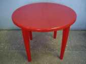 Посуточная аренда Пластиковый круглый стол, цвет красный, d=90 в Нальчике