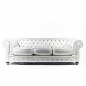 Посуточная аренда Элегантный диван цвета серебра Silver Collection 3 Размеры (см, Длина х Ширина х Высота): 95x228x72 в Москве