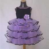 Посуточная аренда Платье черно-фиолетовое с розой на девочку 4-5лет в Находке