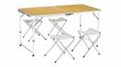 Посуточная аренда Раскладной стол с 4 стульями    Размеры: 120*60*70 Вес: 6,6 кг  в Чебоксарах